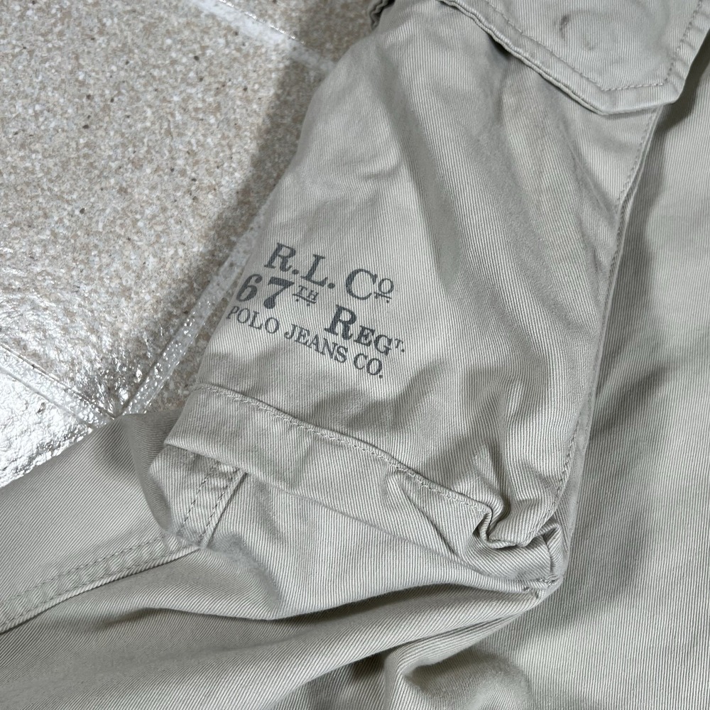Vintage Ralph Lauren Polo Jeans Co RL67 Military Pant 38x30 Khaki Cargo Baggy - Picture 4 of 12